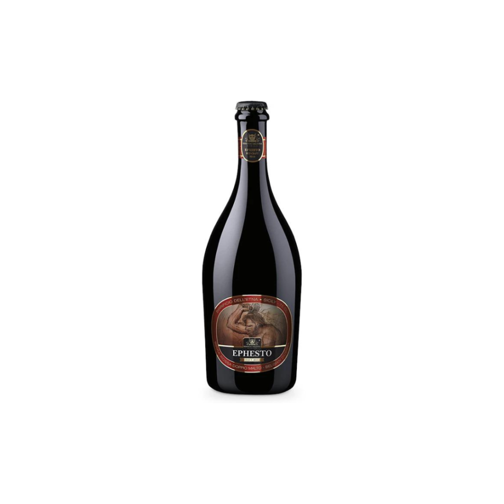 Ephesto birra rossa Belgian Dubbel con nocciole